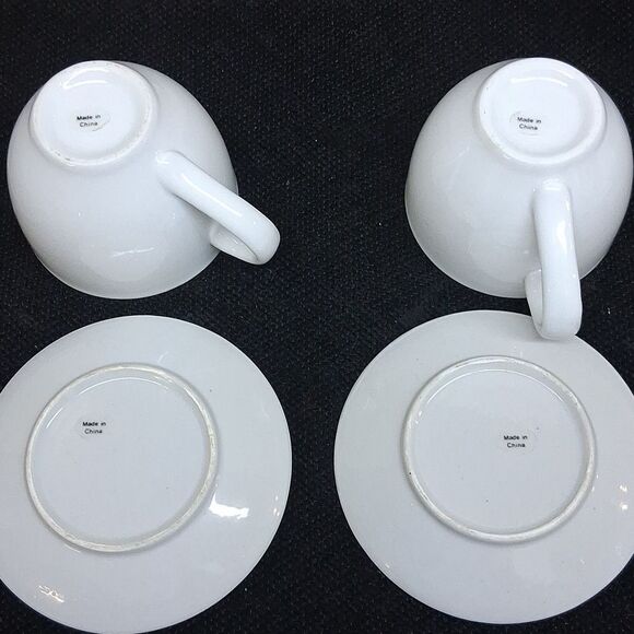 Elegant Pristine England Pier 1 White Teapot Set - Picture 9 of 12